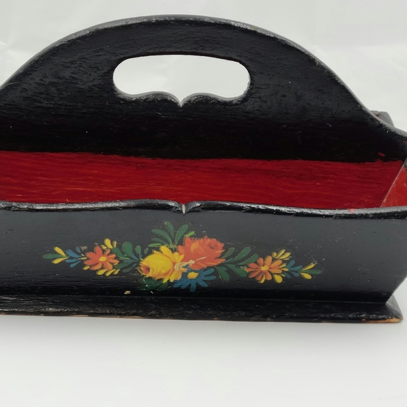 Vintage handmade tote box - Picture 2 of 6